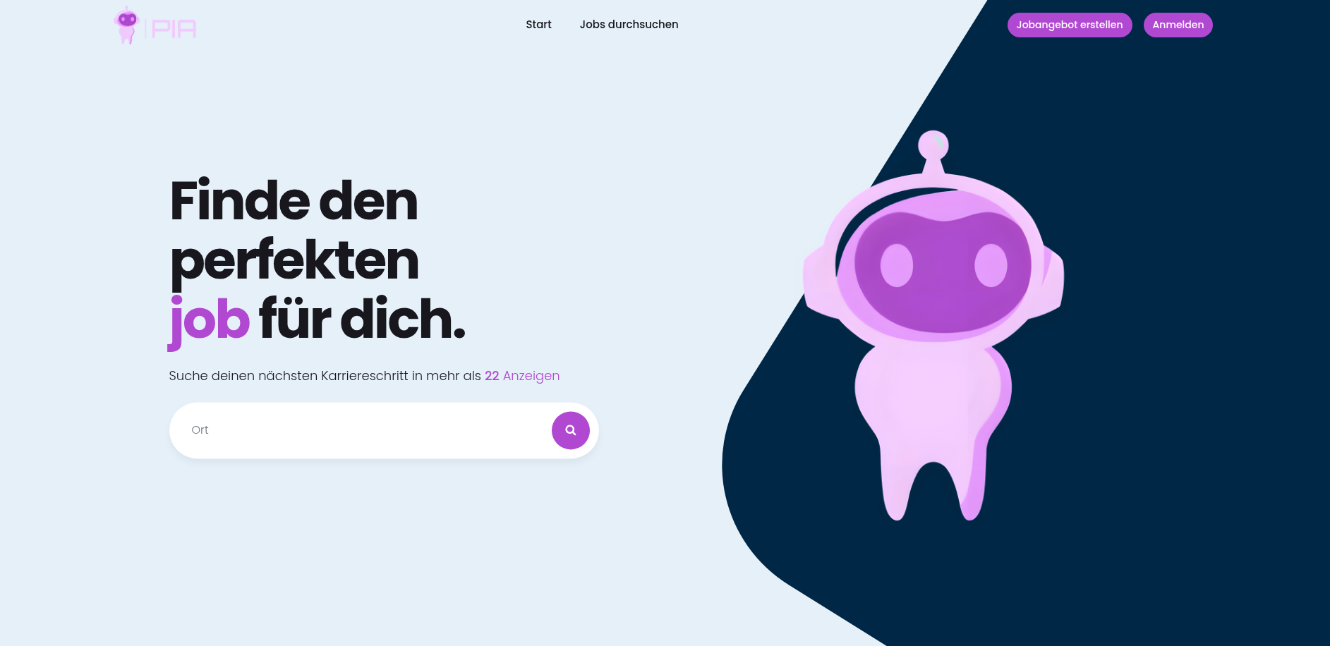 PIA Dental – KI Jobplattform